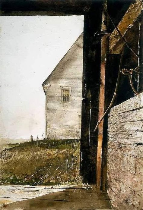 Andrew Wyeth Olson House, 1966 Watercolor on paper, 71 x 48.2 cm. (28 x 19 in.) Andrew Wyeth Watercolor, Andrew Wyeth Paintings, Andrew Wyeth Art, Jamie Wyeth, Nc Wyeth, American Realism, Andrew Wyeth, Family Art, Art Plastique