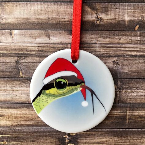 Cute Snake Christmas Ornament/Cute Snek Ornament/Snake | Etsy Snake Ornament, Christmas In Heaven Ornament, Christ Centered Christmas, Diy Christmas Tree Ornaments, Christmas In Heaven, Cute Snake, Cute Santa, Christmas Cute, Gift Toppers