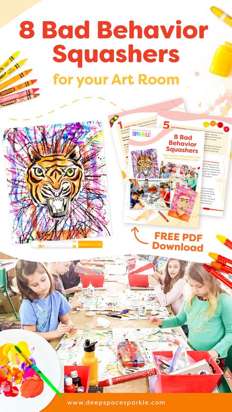 Art Classroom Games, Art Behavior Management, Art Classroom Must Haves, Art Room Management, Art Room Behavior Chart, Upper Elementary Behavior System, Art Room Rewards, Art Class Behavior Management, Art Teacher Classroom Management