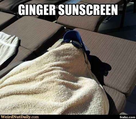 ...so this is literally the only solution. | 17 Very Real Problems Only Gingers Will Understand Ginger Problems, Ginger Jokes, Ginger Humor, Hair Quotes Funny, Redhead Quotes, Red Hair Don't Care, Hair Quotes, Funny Pictures With Captions, Dump A Day