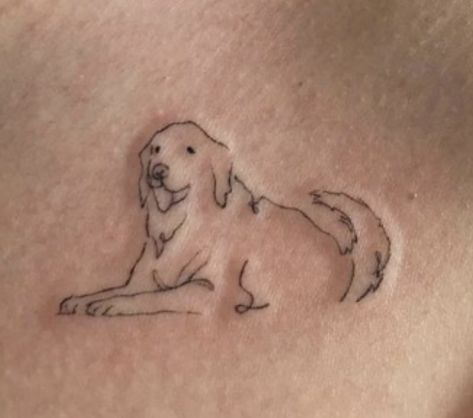 Yellow Lab Tattoo, Lab Tattoo, Labrador Tattoo, Yellow Tattoo, Y Tattoo, Little Designs, Piercing Tattoo, Tiny Tattoos, Inspirational Tattoos