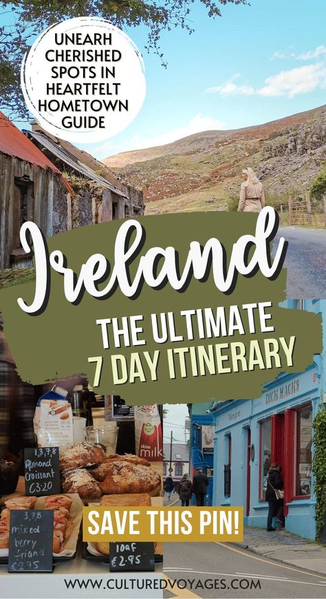 Make the most of your week in Ireland with our detailed 7 days in Ireland travel guide. From stunning landscapes to vibrant cities, this 7 day Ireland itinerary ensures you see it all. Follow our best 7 day Ireland itinerary for a trip filled with adventure and culture. Start planning with Cultured Voyages today! 7 Days In Ireland Itinerary, 7 Day Ireland Itinerary, Ireland Trip Itinerary, Week In Ireland, Driving In Ireland, Ireland Itinerary, Scotland Trip, Ireland Travel Guide, Ireland Scotland