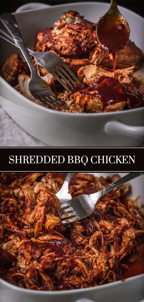 In this post, you will learn how to make BBQ chicken 2 ways: instant pot pulled bbq chicken, and stovetop pulled bbq chicken breast recipe. Both ways yield the fragrant, juicy barbeque chicken that you can shred and enjoy the way you like it. And there are so many ways to use leftover bbq chicken. So many dinner ideas and inspiration. Plus the easy two-step process makes it a time saver dinner! #bbqchicken #pulledchicken #chicken #bbq Stove Top Bbq Chicken, Leftover Bbq Chicken, Bbq Pulled Chicken Recipes, Bbq Chicken Breast Recipe, Pulled Bbq Chicken, Pulled Chicken Recipes, Homemade Sloppy Joe Recipe, Stove Top Chicken, Pulled Chicken Sandwiches