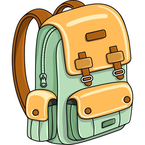 School Bag Clipart, Y2k Png, Bag Clipart, Trendy Bags For Women, English Learning Books, School Cartoon, Learning Books, Drawing Bag, Bag Y2k