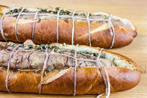 Pork Tenderloin In Baguette, Tuscan Pork Tenderloin, Italian Pork Tenderloin, Tenderloin Pork, Porchetta Recipes, Pork Tenderloin Sandwich, Pork Tenderloin Recipe, Tenderloin Recipe, Pork Roast Recipes