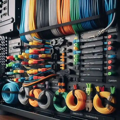 Cable Management Tips: Keeping Your Network Tidy Cable Management Ideas, Network Rack, Hide Wires, Cable Storage, Diy Outdoor Decor, Wire Management, Network Cable, Home Office Setup, Office Setup