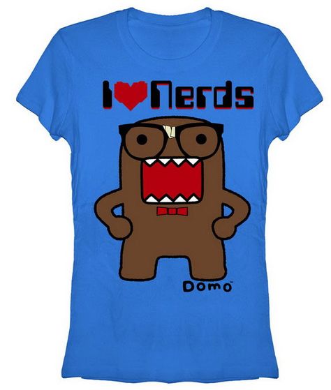 awesome anime products | YesAnime.com | Domo Kun Heart Nerd Juniors Baby Doll T-shirt I Heart Nerds, Domo Accessories, I Heart Nerds Shirt, Domo Shirt, Scene Fits, I Love Nerds Shirt, Silly Shirts, Scene Clothes T-shirts & Tank Tops, Domo Kun