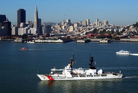 U.S. Coast Guard will decommission the high endurance cutter Boutwell during a ceremony held at Naval Base San Diego, March 16. The cutter has been in service for 48 years and will now be transferred to the Philippine Navy under the Foreign Military Sale Program through the Foreign Assistance Act. Additionally, the Philippine Navy will receive the former U.S. Navy research vessel Melville. Philippine Navy, Semper Paratus, Coast Guard Boats, Coast Guard Ships, Military Branches, Us Coast Guard, March 16, Coast Guard, San Francisco Skyline