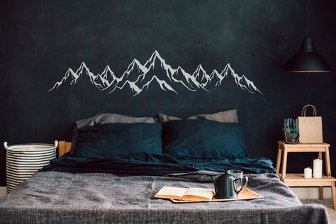 Excited to share the latest addition to my #etsy shop: Mountain Wall Decal - Modern Wall Decor, Mountain Landscape Wall Art, Nature Minimalist Art, Man Cave Decor, Mountains Vinyl Sticker 223 https://etsy.me/3k8LkSe #bedroom #walldecal #mountainwalldecal #mountainwalls Forest Wall Decals, Interior Decorating Living Room, Mountain Wall Decor, Mountain Decal, Nursery Decals, Mountain Wall, Art Minimaliste, Bedroom Nursery, Mountain Wall Art