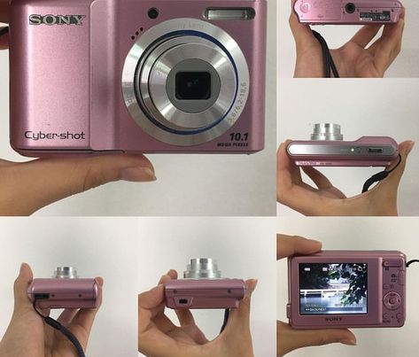 SONY cybershot dsc - S2000 🎧 Samsung Pink Camera, Sony Cybershot Camera Pink, Sony Cybershot Camera, Sony Cybershot Dsc-w830, Panasonic Camcorder, Bday List, Sony Camera, Vision Board, Pink