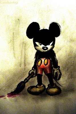 Mickey Scary Mickey Mouse, Creepy Disney, Disney Animation Art, Disney Horror, Evil Disney, Epic Mickey, Mickey Mouse Art, Dark Disney, Twisted Disney