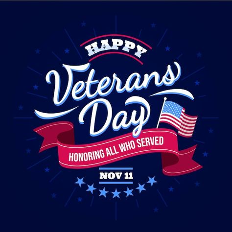 Veteran day with ribbon lettering | Free Vector #Freepik #freevector #veterans-day #veteran #patriotic #american Ribbon Lettering, Happyveterans Day, Veterans Day Images, Free Veterans Day, Patriotic Background, 2024 Images, Happy Veterans Day, Veteran Day, Digital Signs