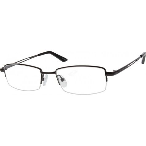 A half-rim rectangular frame made of titanium with silicone nose pads and acetate temple tips....Price - $45.95-0U5JGiGL Zenni Glasses, Zenni Optical, Glasses Online, Grasses, Prescription Glasses, Eye Glasses, Eyeglasses Frames, Mirrored Sunglasses, Trendy Fashion