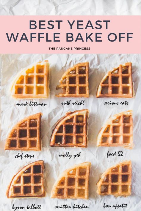 Belgium Waffles Recipe, Eggo Waffle Recipe, Waffle Bake, Yeast Waffle Recipe, Belgium Waffle Recipe, Best Belgian Waffle Recipe, Waffle Batter Recipe, Best Baking Recipes, Yeasted Waffles