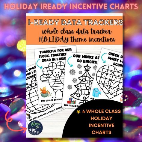 Here come the holidays! Download these I-Ready whole-class incentive resources for a fun and engaging way to motivate your class on I-Ready. Forget spending your precious planning time designing posters and download this resource instead! When your students earn 100%, they can color in a box. When 50 boxes are colored in, it is a perfect opportunity for a class party or a prize! https://www.teacherspayteachers.com/Product/I-Ready-Data-Tracker-Holiday-Incentives-Chart-Bundle-8606929 Iready Incentive Chart December, Iready Incentive Chart Winter, I Ready Incentive Chart, Iready Incentive Chart, Iready Incentives, Iready Math, Class Incentives, Incentive Charts, Classroom Incentives