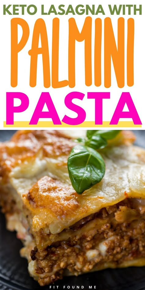 Palmini Lasagna, Keto Lasagna Recipe, Recipes With Lasagna Noodles, Healthy Lasagna, Mediterranean Recipes Healthy, Low Carb Lasagna, Pasta Easy, How To Make Lasagna, Pasta Alternative