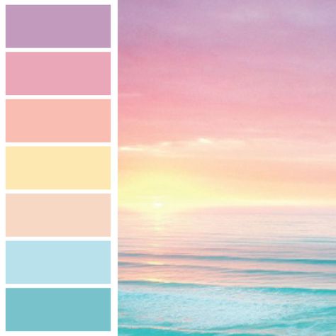 Pink Sea Blue Pastel Color Schemes, Colour Pallets, Color Schemes Colour Palettes, Color Pallete, Pastel Colour Palette, Pastel Palette, Palette Ideas, Palette Design, Colour Combos