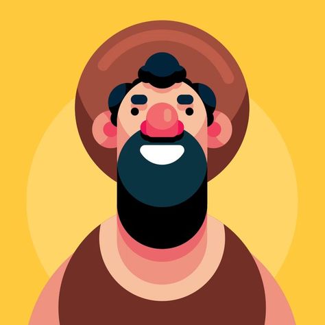 Animation People, فنسنت فان جوخ, Illustrator Character, Illustration Design Graphique, Vector Characters, Drawing Animation, Illustration Landscape, Man Drawing, Flat Art