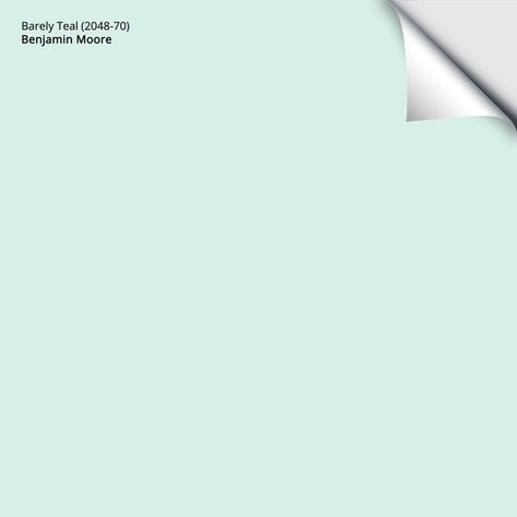 Barely Teal (2048-70): 9"x14.75" Light Aqua Paint, Mint Paint Colors, Light Turquoise Paint, Light Teal Paint, Aqua Paint Colors, Soft Green Paint, Turquoise Paint Colors, Sky Blue Paint, Mint Green Paints