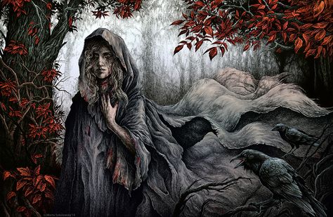 A Song of Ice and Fire, Lady Stoneheart by Marta Sokolowska Lady Stoneheart, Game Of Thrones Illustrations, Gel Pen Drawings, Catelyn Stark, Savage Worlds, Asoiaf Art, Song Of Ice And Fire, Jaime Lannister, Ice And Fire