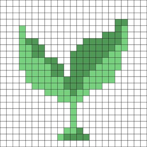 Plants pixels Crochet pattern aesthetic Plant Grid Pattern, Plant Alpha Pattern, Pixel Leaf, Plant Pixel Art, Graph Pictures, Plant Quilt, Grid Crochet Patterns, Alpha Crochet, Minecraft Crochet