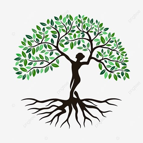 Woman Tree, Human Tree, Logo Woman, Tree Logo, Vector Png, Png Clipart, Png Image, Png Images, Transparent Background