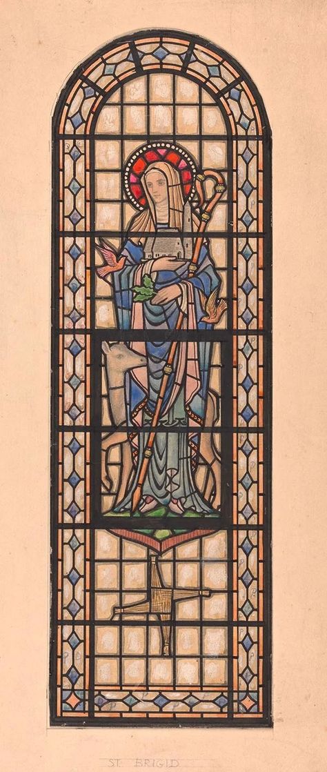 The story of Saint Brigid | Europeana St Brigid Of Kildare, Saint Brigid Of Kildare, Saint Brigid, St Brigid Cross, Brigid's Cross, St Brigid, Celtic Goddess, Group Of Seven, Cathedral City