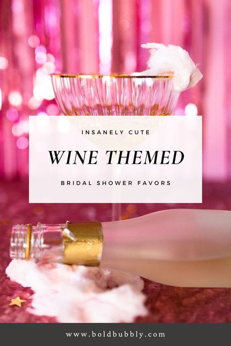 wine bridal shower Bridal Shower Wine Theme, Elegant Wine Glasses, Bridal Shower Wine, Elegant Wine, Mini Wine Bottles, Themed Bridal Shower, Best Wine, Wine Theme, Wine Stoppers