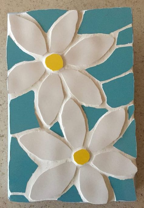 Mosaic Flowers Simple, Mosaic Art Ideas Easy Flower, Mosaic Designs Easy, Easy Mosaic Art, Mosaic Art Ideas Easy, Mosaic Flowers Patterns, Flower Mosaic Pattern, Simple Mosaic Patterns, Simple Mosaic Art