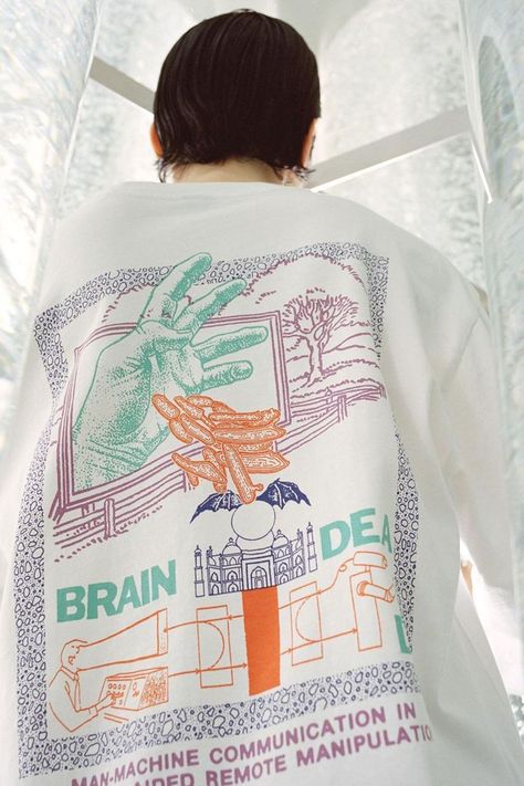 Brain Dead Spring 21 Apparel Collection Release Info | HYPEBEAST Brain Graphic, Packaging Design Trends, Climbing Pants, Brain Dead, Graphic Design Fun, Latest Outfits, Cotton Hoodie, Signature Logo, Spring Collection