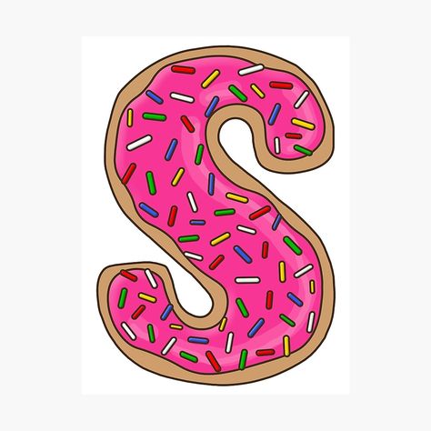 "Donut Letter S" Poster for Sale by mynameisliana | Redbubble Patterns Wallpaper, Cute Patterns Wallpaper, Letter S, Cute Pattern, Pattern Wallpaper, Sale Poster, Donuts, Free Printables, For Sale