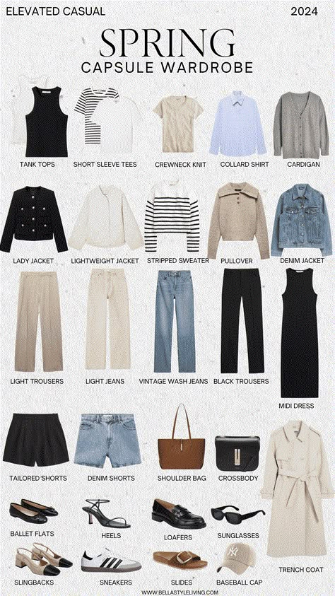 Outfit For Spring 2024, Outfits Spring 2024 Women, Spring 2024 Wardrobe Capsule, Capsule Wardrobe Outfits Spring 2024, French Spring Capsule Wardrobe 2024, Spring 24 Outfits, Chic Spring Outfits 2024, Spring Capsule Outfits, Europe Spring Capsule Wardrobe