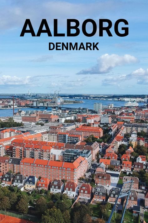 Skyline of Aalborg, Denmark. European Travel, Travel Bucket List, Scandinavia, Airlines, Denmark, Travel Inspiration, Flight, Vision Board, History