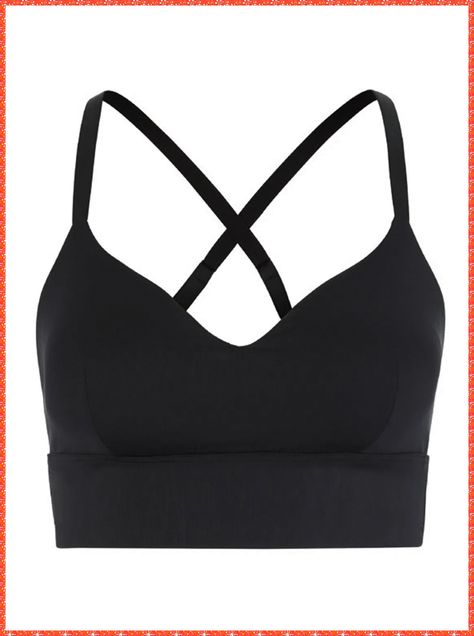 [PaidLink] Daquini Chilli Grace Sports Bra | Fashercise, Activewear For The Stylishly Fit! #cutesportsbrasblack Black Sports Bra With Straps, Black Sports Bra Outfit, Gym Moodboard, Lace Bra Outfit, Cute Sports Bras, Shifting Clothes, Outfit Ideas Emo, Maze Runer, Sports Bra Outfit