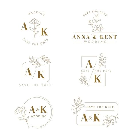 Cover Undangan Pernikahan, Couple Logo, Wedding Illustration Card, Wedding Theme Color Schemes, Wedding Monograms, Monogram Logos, Wedding Logo Monogram, Elegant Logo Design, Photography Dress