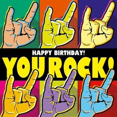 You Rock  Andy Warhol look Birthday Wishes For Women, Birthday Pics, Birthday Wishes Funny, Birthday Wishes And Images, Happy Birthday Meme, Birthday Party For Teens, Happy Birthday Pictures, Birthday Quotes Funny, Happy Birthday Fun