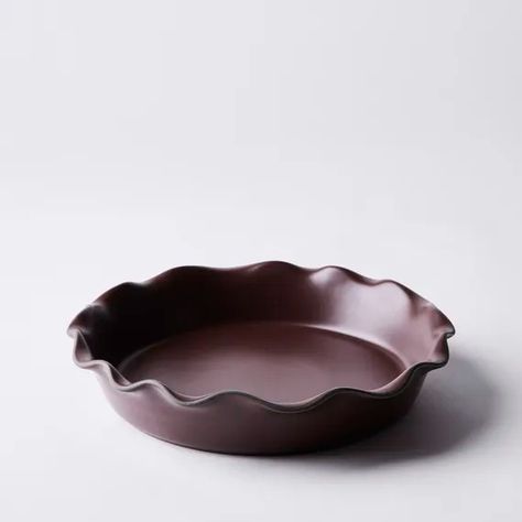 Costa Nova x Food52 Recycled Clay Pie Dish, 4 Colors | Food52 on Food52 Clay Pie, Small Ceramics, The Half Of It, Cake Stand Ceramic, Pie Bird, Waiting In The Wings, Costa Nova, Pie Pan, Ceramic Studio