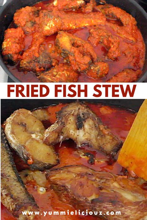 Louisiana Fish Fry, Fish Stew Recipes, Easy Fish Recipes, Fish Stew, How To Cook Fish, Fish Curry, Stew Recipe, Fried Fish, African Food