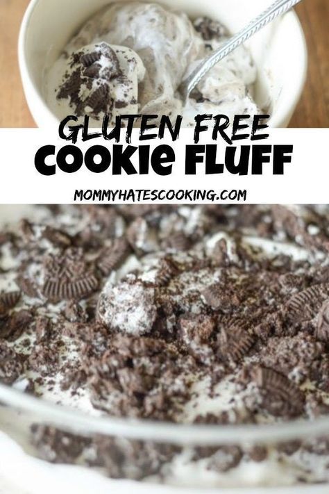 Gluten Free Chocolate Cookies, Gluten Free Cookie, Oreo Fluff, Gluten Free Dessert, Gluten Free Lasagna, Gluten Free Meal Plan, Fluff Recipe, Fluff Desserts, Quick Dessert Recipes