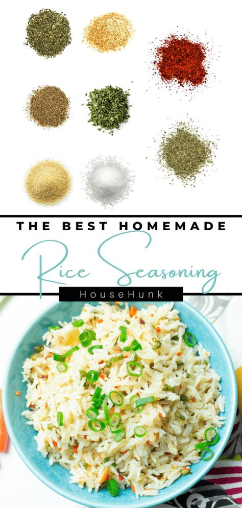 Discover the enchanting flavors of our homemade rice seasoning. From Mediterranean-inspired rice pilafs to zesty stir-fries, this blend will elevate your dishes with its aromatic herbs and spices. Try it today! Rice Spices Blends, Jasmine Rice Seasoning, Homemade Fried Rice Seasoning, Seasonings For Rice, How To Season Rice Recipes, Rice Seasoning Mix Recipes, Asian Seasoning Blend, Fried Rice Seasoning Mix Recipes, Rice Blend Recipes