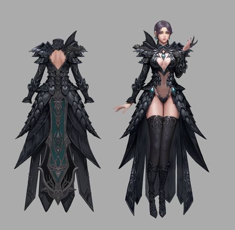 Dragon Armor Female, Beautiful Sorceress, Dragon Character Design, Armor Female, Dragon Character, Dragon Lady, Dragon Armor, Fantasy Clothes, Character Design Girl