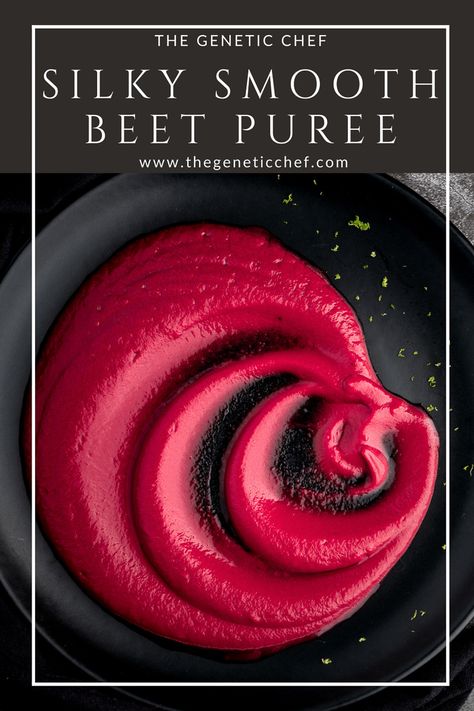 A super simple recipe of beets, garlic, lime, and spices transformed into a beautiful purple puree that’s perfect as a base for your vegetables, proteins, as a dip or a side. Minutes to prepare and yet very impressive when plated. #beetpuree #beets #beetrecipes #healthy #veganrecipes #vegetables Beetroot Puree Recipe, Lake Meals, Beet Puree, Pureed Food, Spice Combinations, Beet Recipes, Healthy Dips, Best Blenders, Vegetable Puree