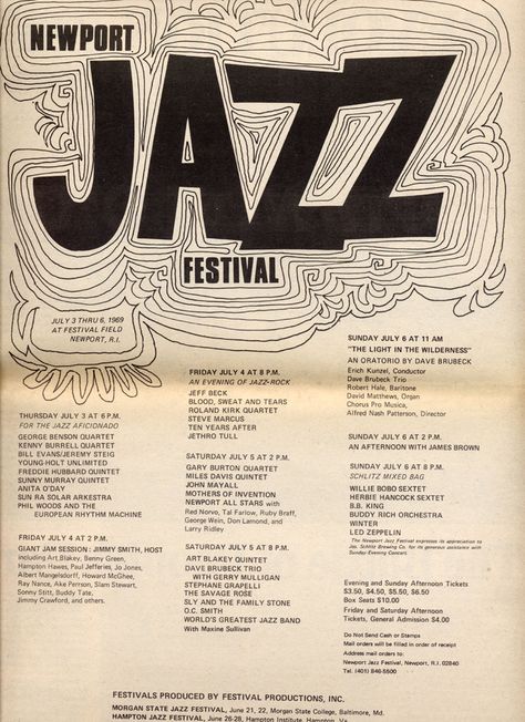 Francis Wolff, Newport Jazz Festival, Montreux Jazz Festival, Dave Brubeck, Jazz Poster, Jazz Art, Jethro Tull, Poster Fonts, Jazz Fest