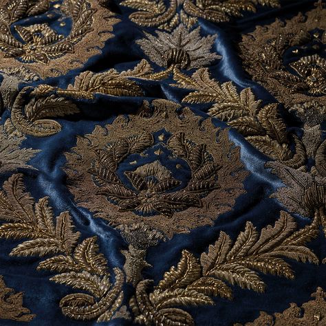 Haute Couture Fabric Textiles, Luxury Fabric, Haute Couture Fabric, Velvet Dress Designs, Silver Silk, Fancy Jewellery Designs, Couture Embroidery, Embroidery Motifs, Handwork Embroidery Design