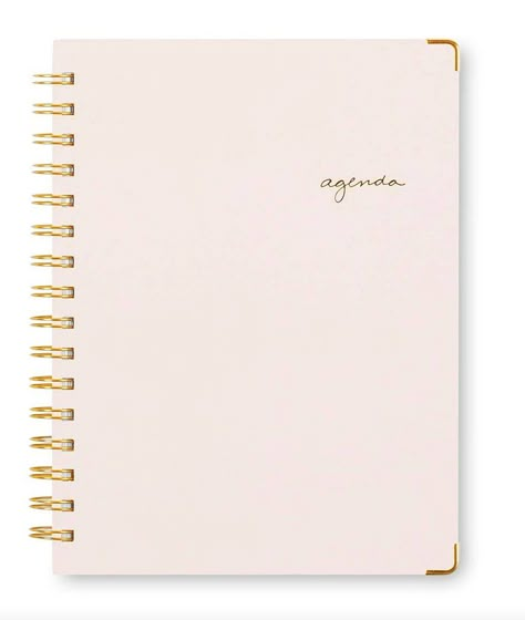 Sugar Paper Blush Weekly Planner 2017 Agenda ($11) Agenda Planner Organization, Pink Diary, Bullet Journal Accessories, Cute School Stationary, Notebook Cover Design, Creative Planner, Cool School Supplies, Sugar Paper, School Materials