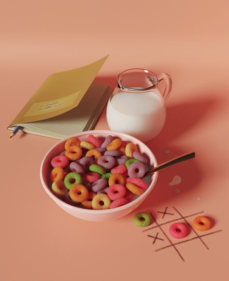 3D eats on Behance Unique Website Design, 3d Things, Candy Kit, 3d Karakter, Blender Models, Semi Realistic, Isometric Art, Isometric Design, Blender Tutorial