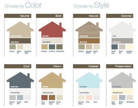 Color schemes Vinyl Siding Color Combinations, Siding Colors For Houses, Vinyl Siding Colors, Exterior Siding Colors, Exterior House Paint, House Paint Color Combination, Color Combinations Paint, Exterior House Paint Color Combinations, Siding Colors