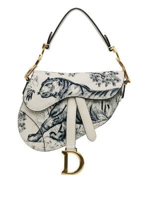 Pre-Owned Designer Bags for Women | FARFETCH US Christian Dior Saddle Bag, Mini Toile, Christian Dior Bag, Dream Bags, Dior Saddle, Embroidered Leather, Pretty Bags, Demi Fine Jewelry, Designer Shoulder Bags