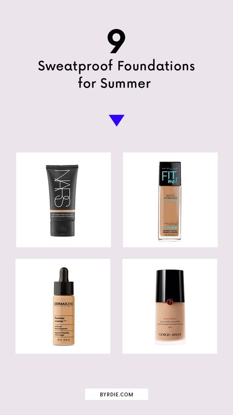 The best sweatproof foundation for summer Sweatproof Makeup Products, Sweatproof Foundation, Best Foundation For Summer, Sweat Proof Foundation, Summer Foundation, Sweat Proof Makeup, Sparkle Lips, Waterproof Foundation, Foundation Tips