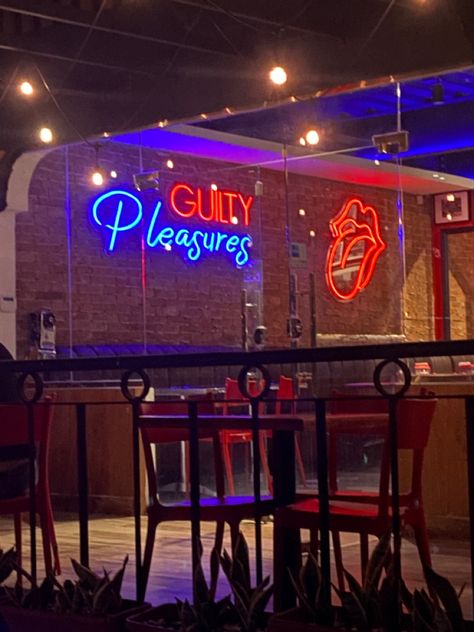 Aesthetic places Guilty Pleasures Aesthetic, Aesthetic Places, Guilty Pleasures, Neon Signs, Quick Saves